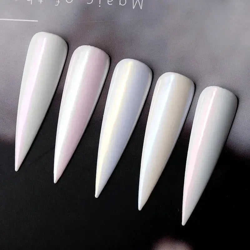 Iridescent Pearl Shell Chrome Nail Glitter for Glam Nails
