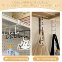 Iron Hanging Storage Hook Rack for Kitchen Wardrobe Cupboard
