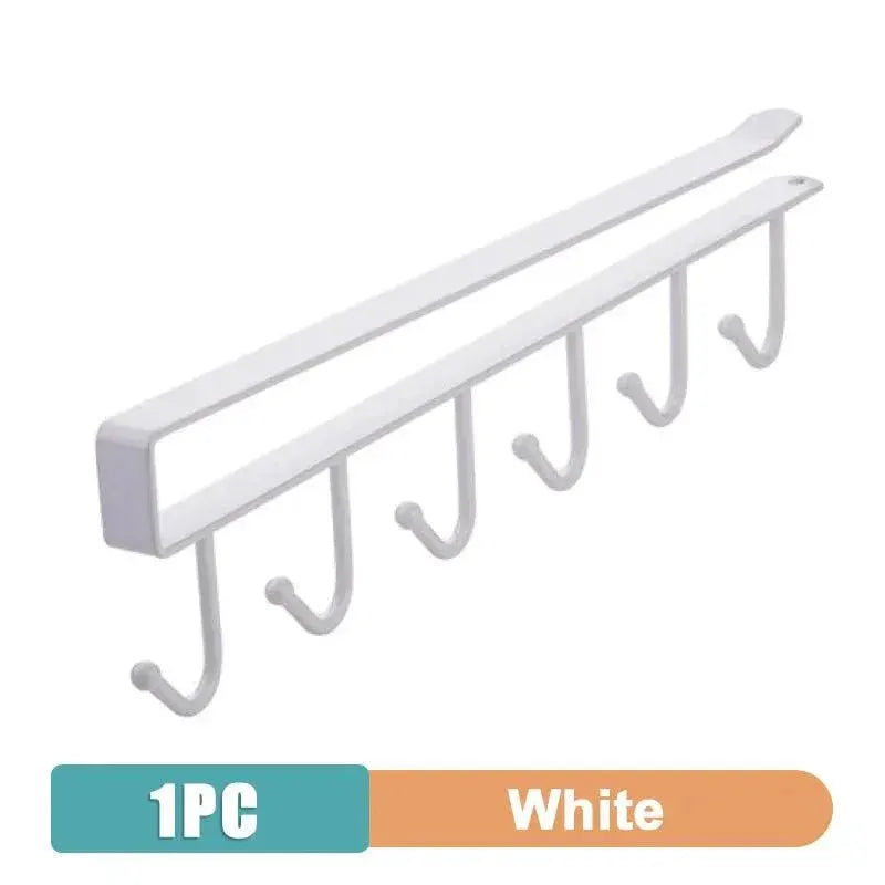 Iron Hanging Storage Hook Rack For Kitchen Wardrobe Cupboard