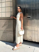 Leopard Maxi Dress For Spring Style
