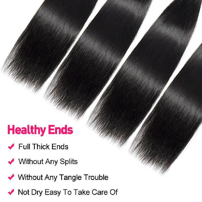 Iwish Hair Brazilian Straight Virgin Hair Bundles Premium