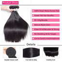 Iwish Hair Brazilian Straight Virgin Hair Bundles Premium