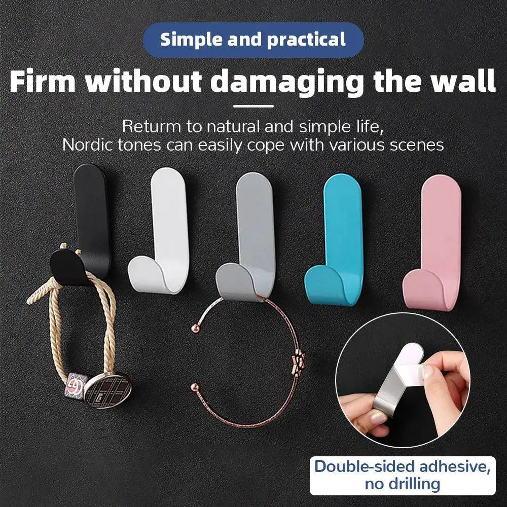 J - Hook Stainless Steel Adhesive Wall Finishing Hook Kit