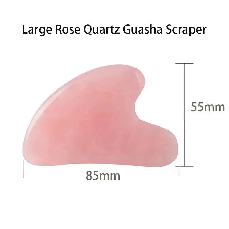 Jade Stone Gua Sha And Rose Quartz Massage Set Anti Aging — product view 10