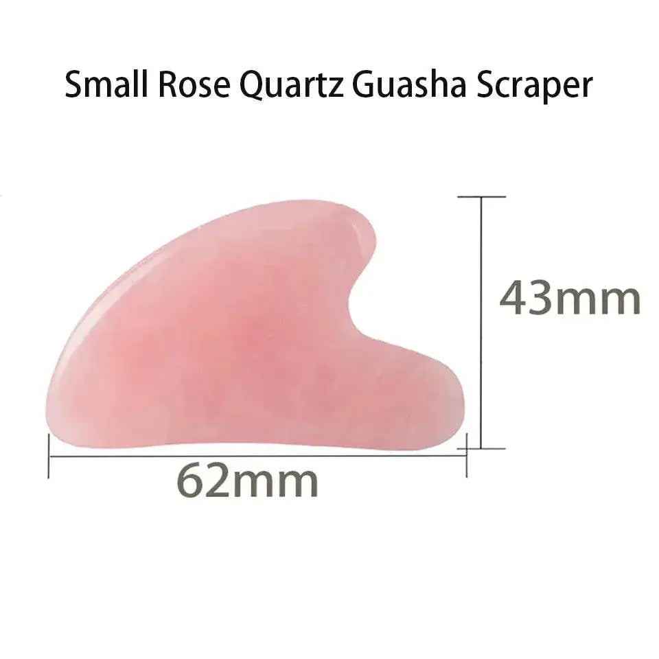 Jade Stone Gua Sha And Rose Quartz Massage Set Anti Aging