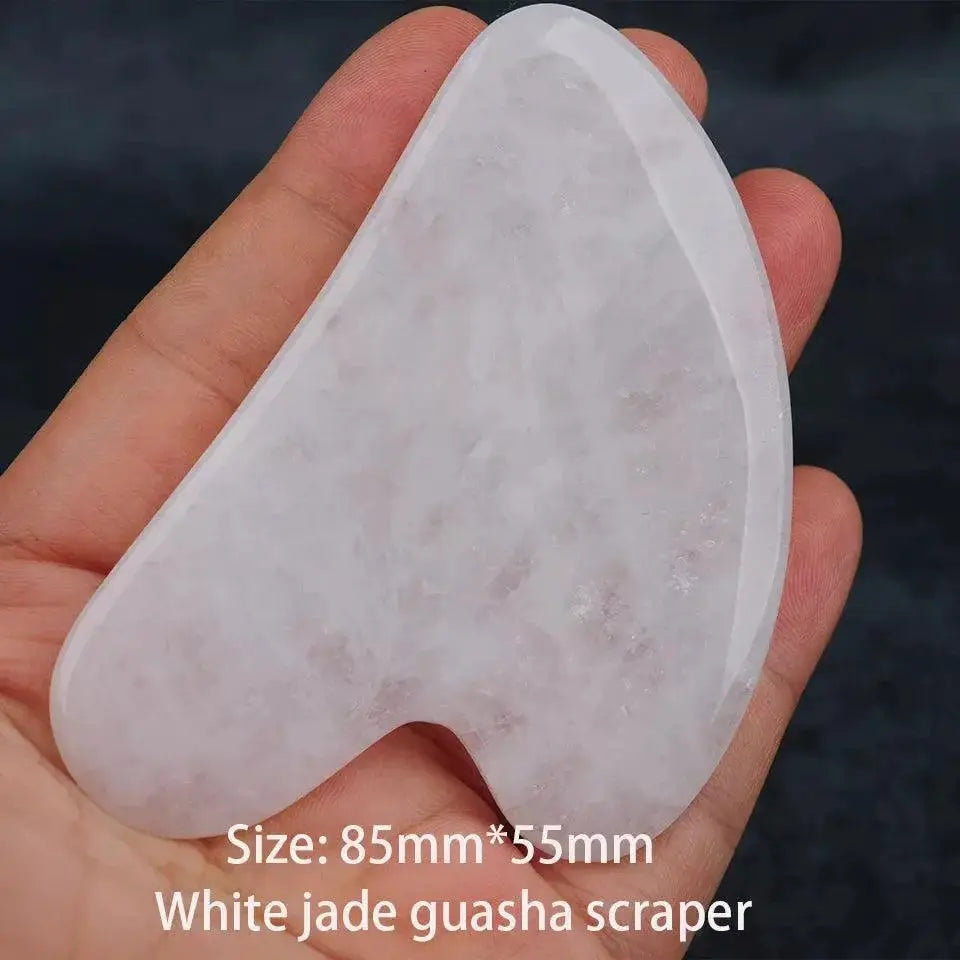Jade Stone Gua Sha And Rose Quartz Massage Set Anti Aging — product view 8