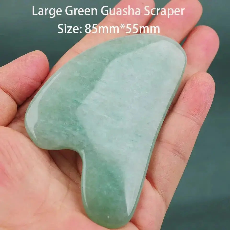 Jade Stone Gua Sha And Rose Quartz Massage Set Anti Aging — product view 13