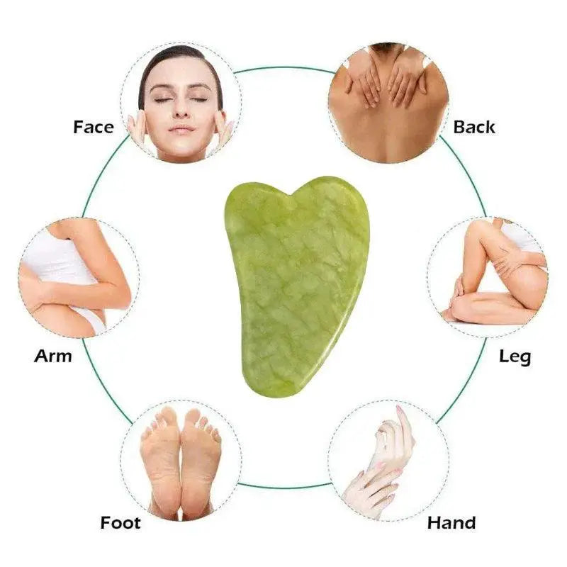 Jade Roller Set For Rejuvenating Skin And Anti Aging