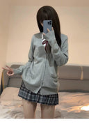 Japanese College Style Knit Cardigan Trendy JK Uniform Fall