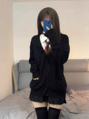 Japanese College Style Knit Cardigan Trendy JK Uniform Fall