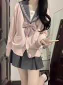 Japanese College Style Knit Cardigan Trendy JK Uniform Fall