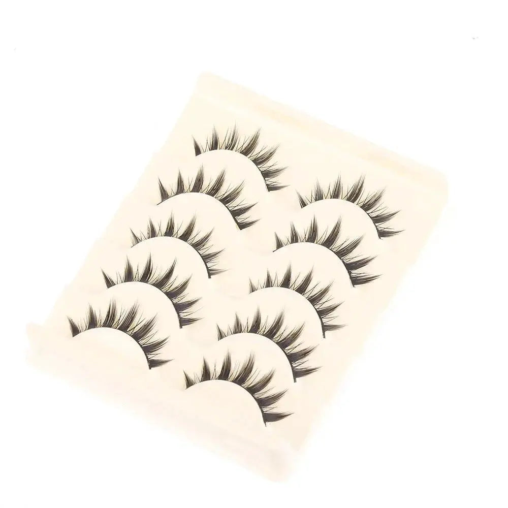 Japanese Cosplay And Everyday False Eyelashes Set Five Pairs