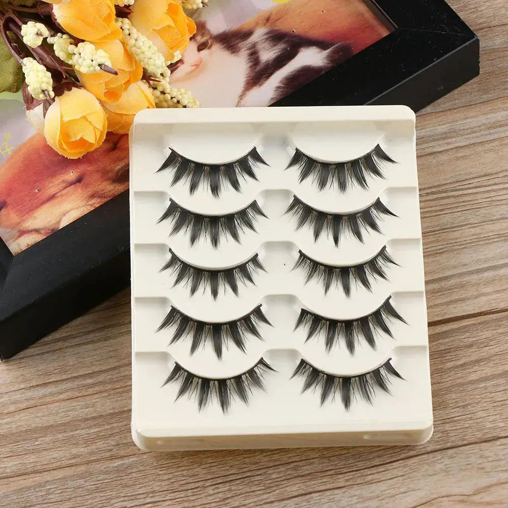 Japanese Cosplay And Everyday False Eyelashes Set Five Pairs