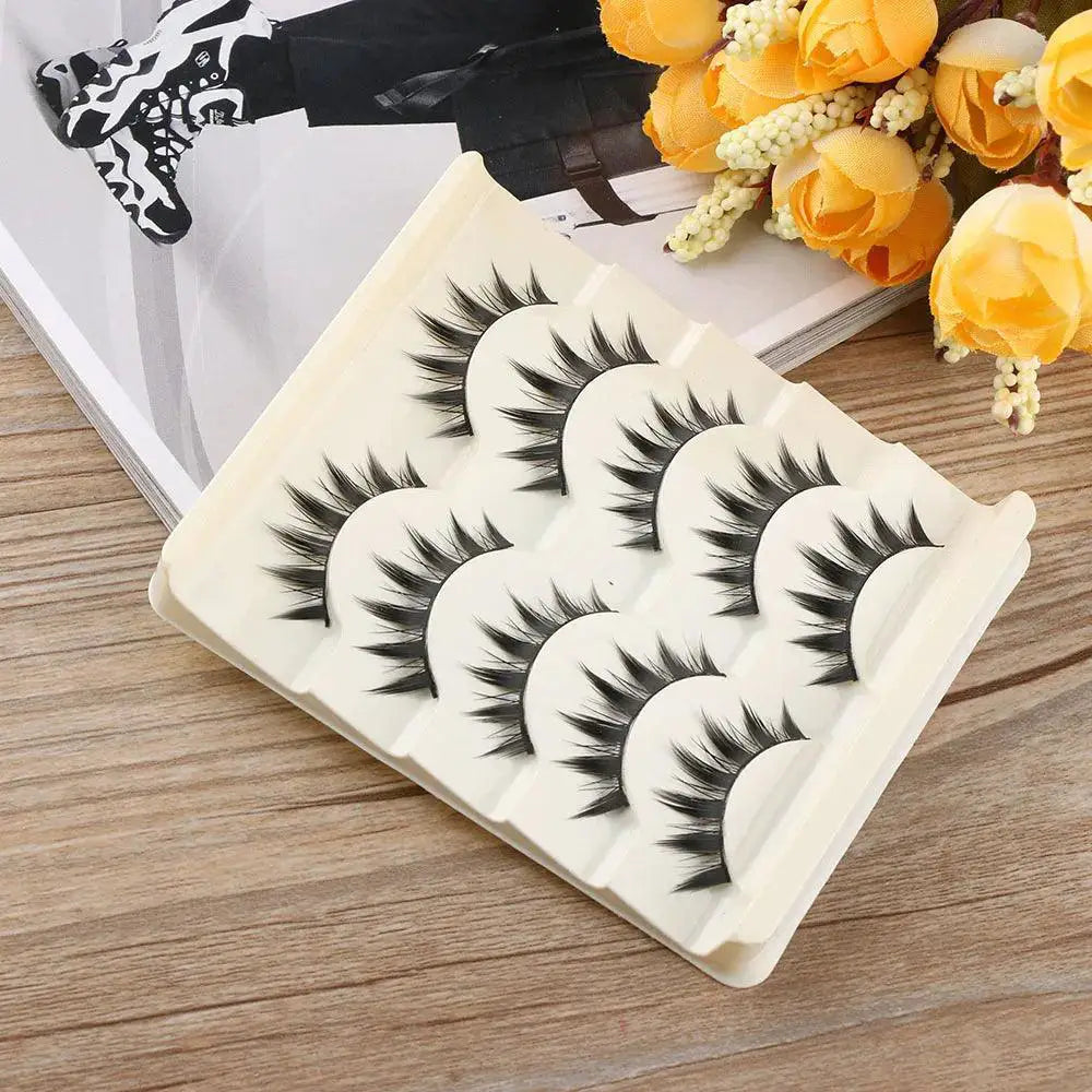 Japanese Cosplay And Everyday False Eyelashes Set Five Pairs