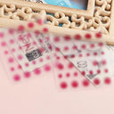 Japanese Elegance Red Pink Ombre Nail Art Stickers Set