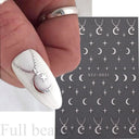 Japanese Elegance Red Pink Ombre Nail Art Stickers Set