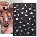 Japanese Elegance Red Pink Ombre Nail Art Stickers Set