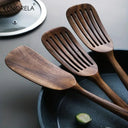 Japanese Wooden Spatula Set Two Pack Nonstick Cooking Spoons