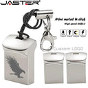 JASTER Silver Business USB Flash Drives Custom Logo Pen Drive