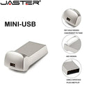 JASTER Silver Business USB Flash Drives Custom Logo Pen Drive