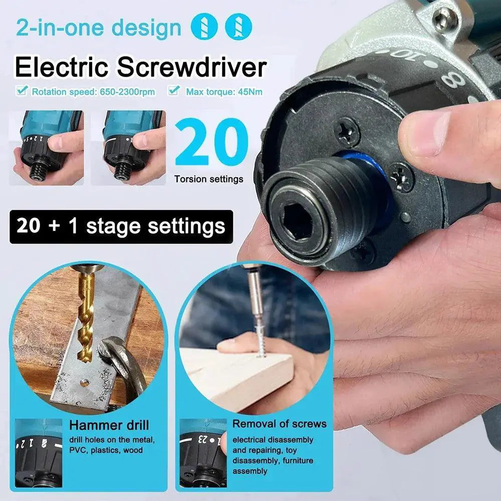 JAUHI 280NM Torque Brushless Cordless Electric Screwdriver