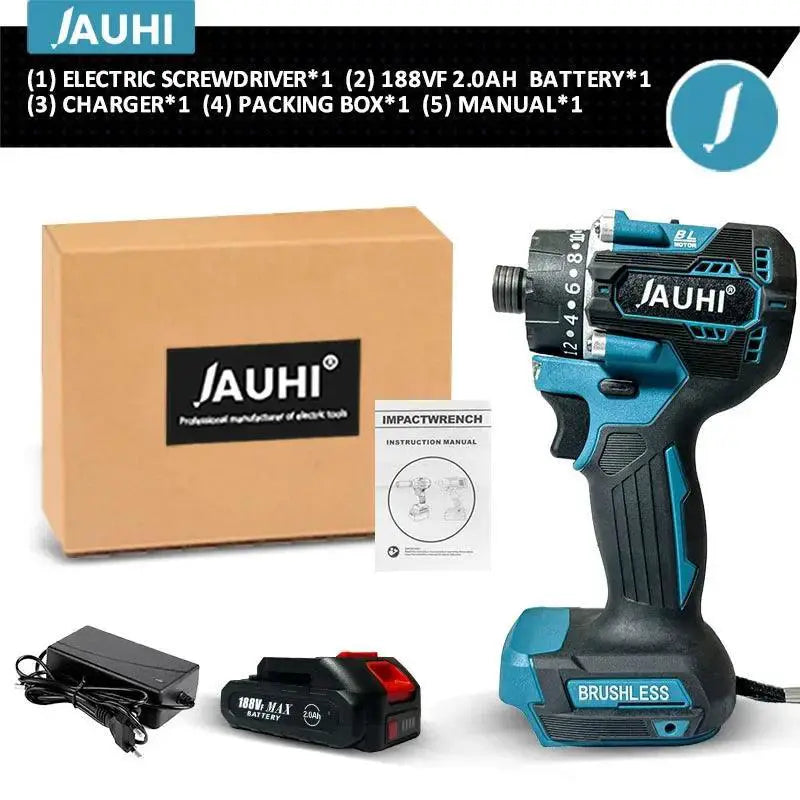 JAUHI 280NM Torque Brushless Cordless Electric Screwdriver