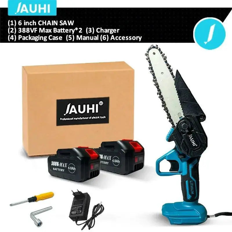 Jauhi 3500W 6 Inch Electric Cordless Chainsaw For Woodwork