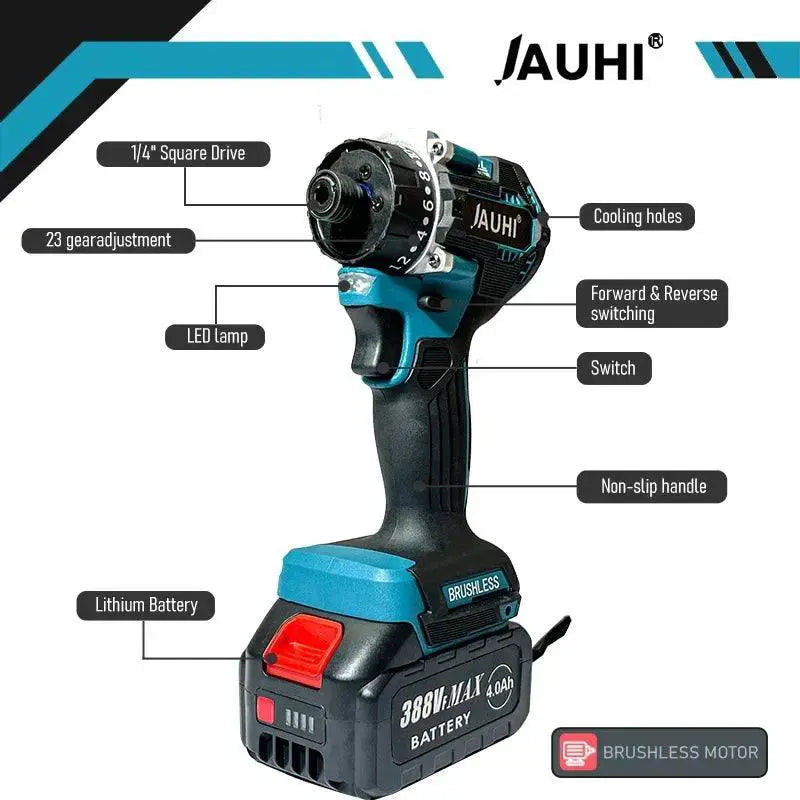 JAUHI Brushless Cordless Electric Screwdriver Elevate DIY