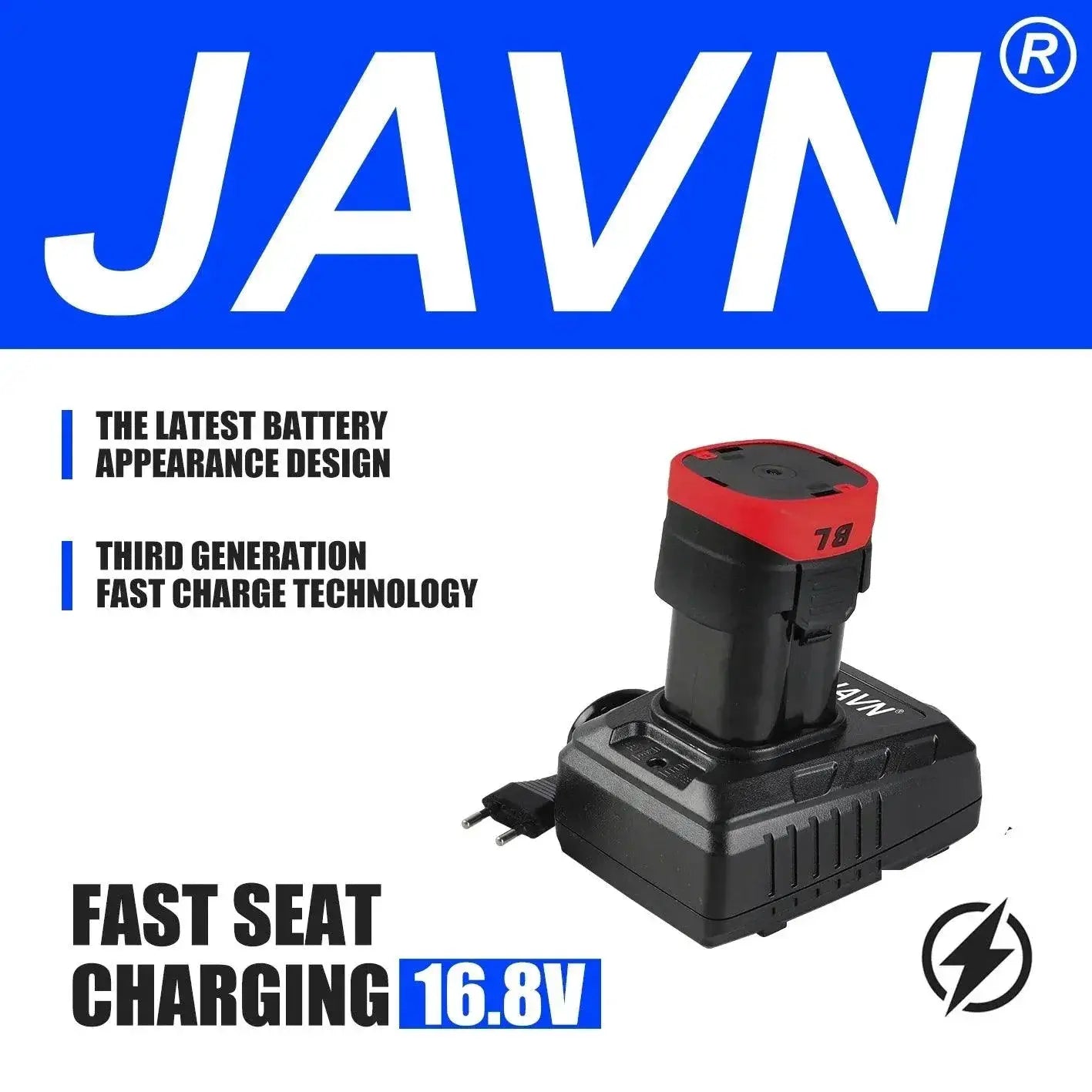 JAVN 16V Cordless Impact Drill Screwdriver 160 Nm Torque