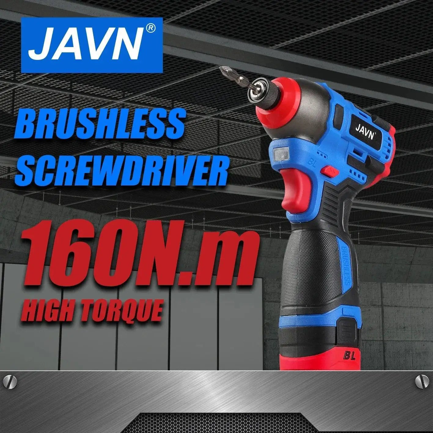 JAVN 16V Cordless Impact Drill Screwdriver 160 Nm Torque