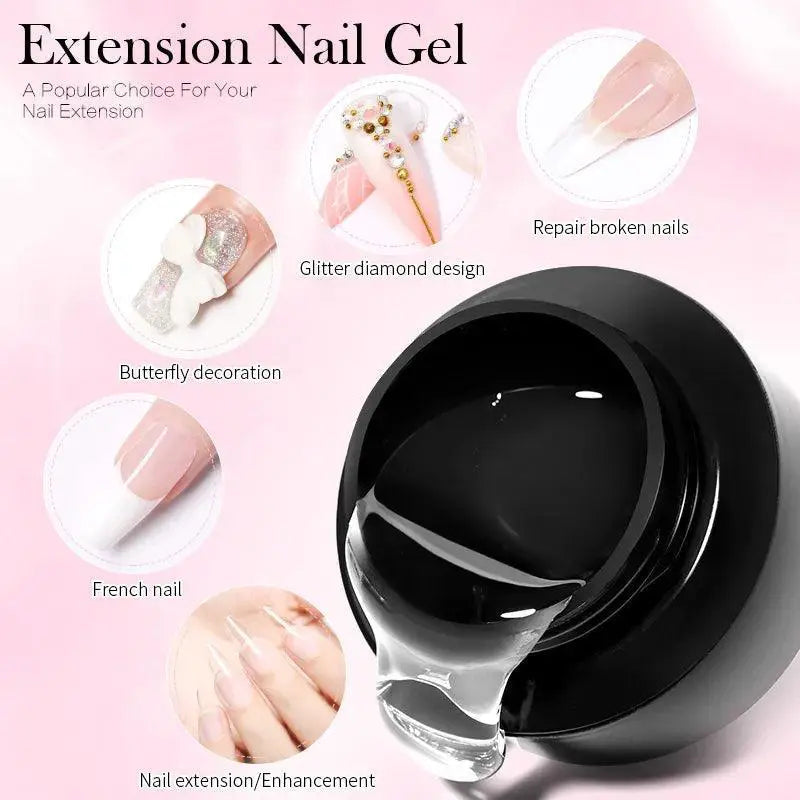 Jelly Gel French Manicure Kit Quick Dry Vibrant Colors