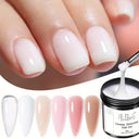 Jelly Gel Nail Extension Cream Pink & White UV Gels 50ml