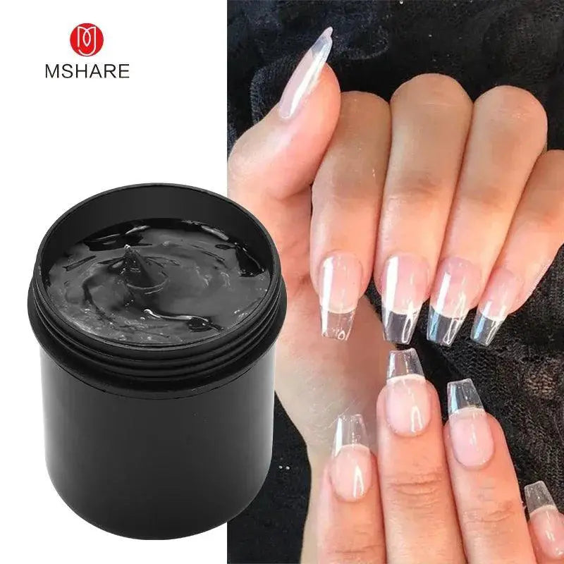 Jelly Gel Nail Extension Cream Pink White UV Gels 50ml