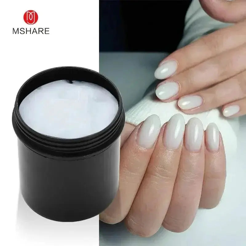 Jelly Gel Nail Extension Cream Pink White UV Gels 50ml