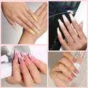 Jelly Gel Nail Polish Transparent Nude Top Coat Manicure