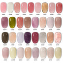 Jelly Gel Nail Polish Transparent Nude Top Coat Manicure
