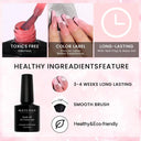 Jelly Gel Nail Polish Transparent Nude Top Coat Manicure