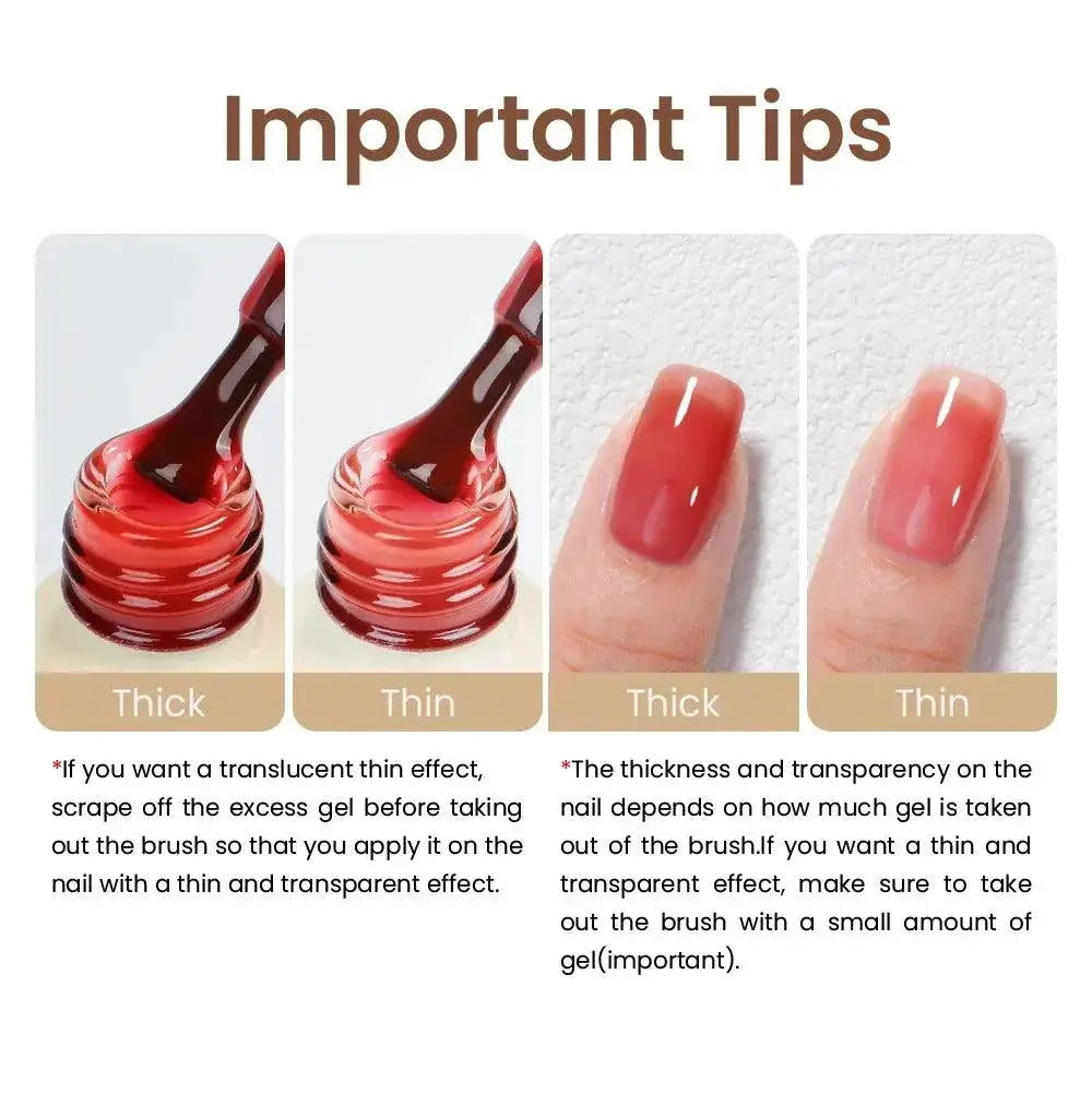 Jelly Gel Polish Set Professional UV LED Manicure Kit