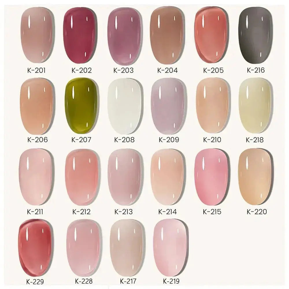 Jelly Gel Polish Set Professional UV LED Manicure Kit