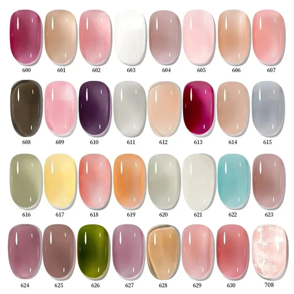 Jelly Gel Polish Set Professional UV LED Manicure Kit