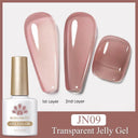 Jelly Nude Gel Polish Stylish Semi-Transparent Nail Color