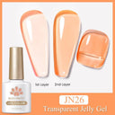 Jelly Nude Gel Polish Stylish Semi-Transparent Nail Color