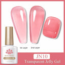 Jelly Nude Gel Polish Stylish Semi-Transparent Nail Color