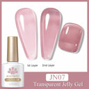 Jelly Nude Gel Polish Stylish Semi-Transparent Nail Color