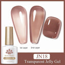 Jelly Nude Gel Polish Stylish Semi-Transparent Nail Color