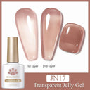 Jelly Nude Gel Polish Stylish Semi-Transparent Nail Color