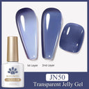 Jelly Nude Gel Polish Stylish Semi-Transparent Nail Color