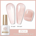 Jelly Nude Gel Polish Stylish Semi-Transparent Nail Color