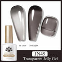 Jelly Nude Gel Polish Stylish Semi-Transparent Nail Color