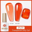 Jelly Nude Gel Polish Stylish Semi-Transparent Nail Color
